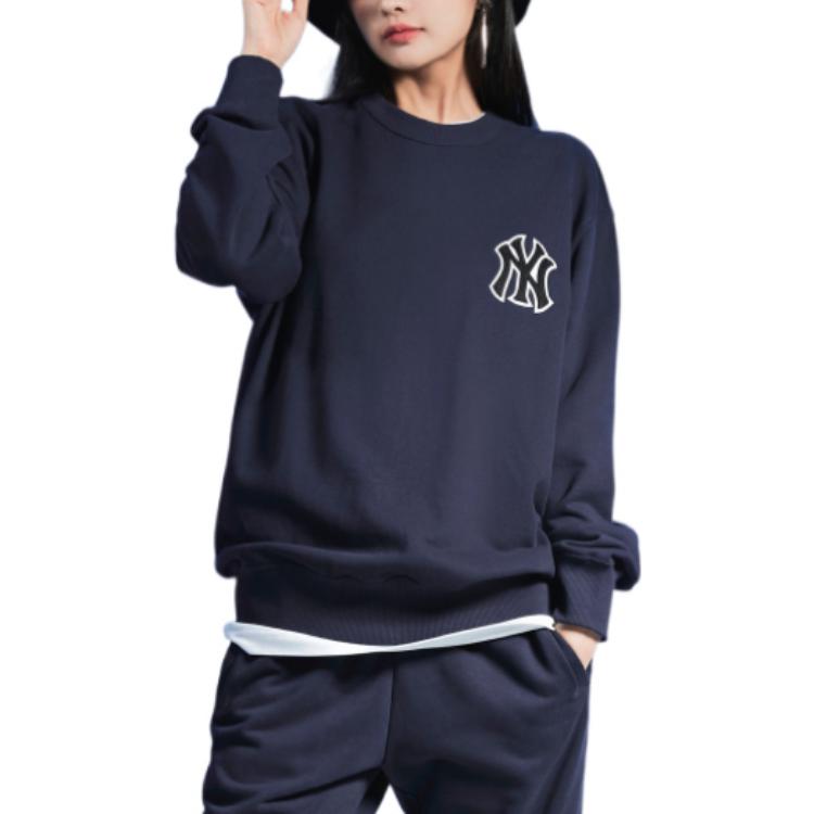 MLB FW22 Paisley Print Oversized Crewneck Sweatshirt Unisex 3AMTI0126-50NYD 圖 6