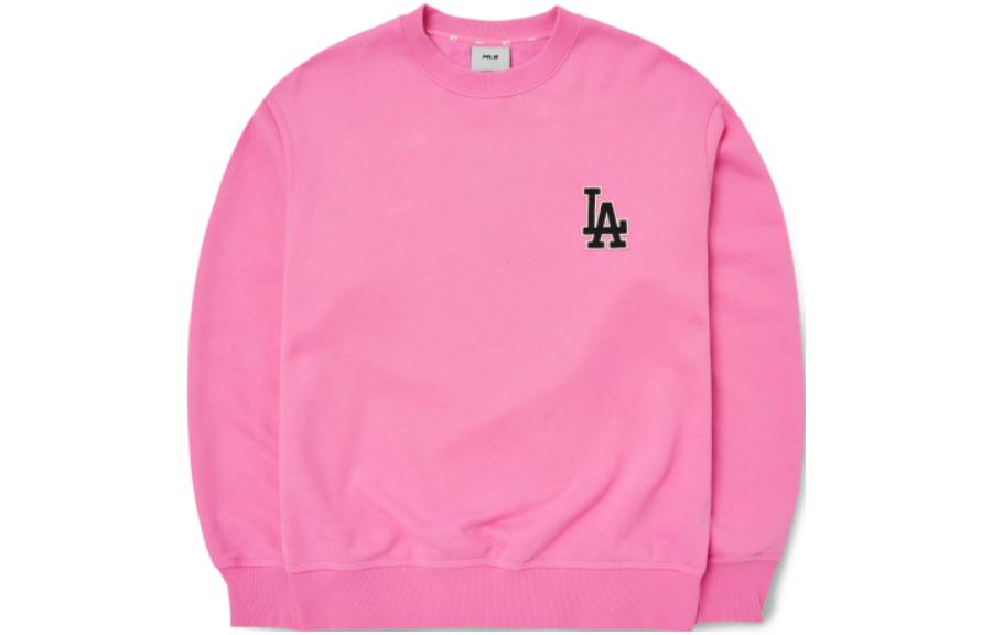 MLB FW22 Pink Crewneck Sweatshirt with Letter Print () 3AMTB0626-07PKS