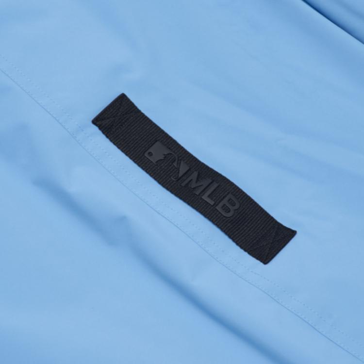 Details for MLB FW22 Jaket Puff Bersulam Logo Hood Unisex Biru Short款. 3ADJB1926-07BLL