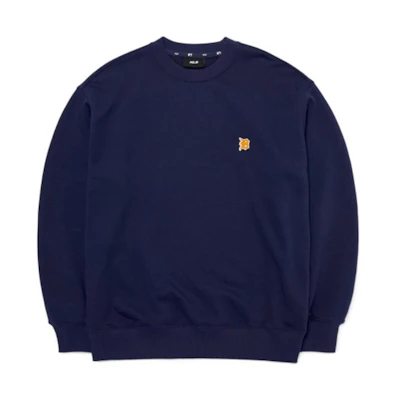 MLB FW22 Solid Logo Print Pullover Sweatshirt Navy Unisex Couples Style 3AMTB0124-46NYD
