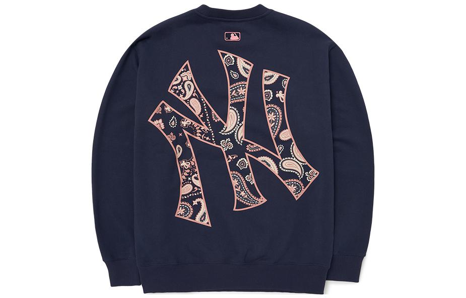 MLB FW22 Unisex Navy Blue Crewneck Pullover Sweatshirt 3AMTI0126-1 圖 3