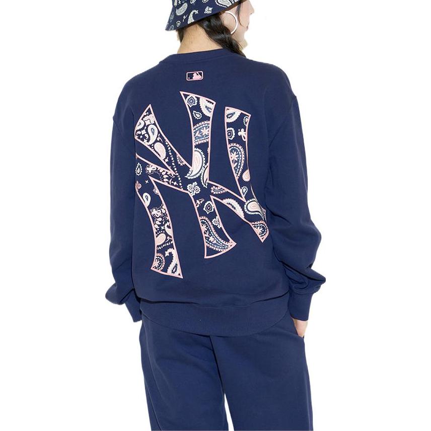 MLB FW22 Unisex Navy Blue Crewneck Pullover Sweatshirt 3AMTI0126-1 圖 5