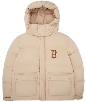 MLB FW22 Unisex Oversized Hooded Down Jacket Beige Winter Coat 3ADJEC426-43BGS Order MLB FW22 Unisex Oversized Hooded Down Jacket Beige Winter Coat 3ADJEC426-43BGS