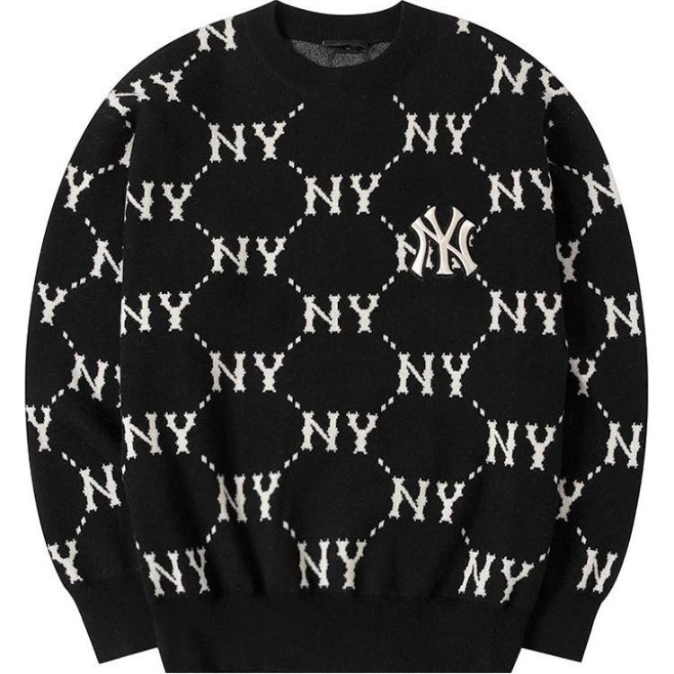 MLB FW22 Vintage Monogram Long Sleeve Sweatshirt Unisex Black 3AKPM0226-50BKS