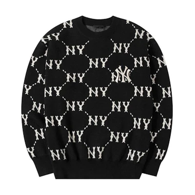 MLB FW22 Vintage Monogram Long Sleeve Sweatshirt Unisex Black 3AKPM0226-50BKS