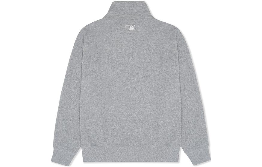 MLB FW23 Boston Red Sox Embroidered Logo Zip-Up Jacket Sweatshirt Unisex Grey 3ATRB1034-43MGD 圖 3