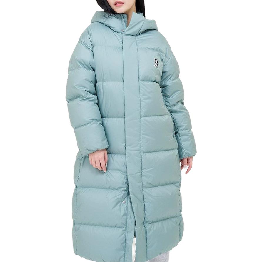 Purchase MLB 波士顿红袜队宽松版徽标连帽长款羽绒服薄荷绿 男女同款 FW23. 3ADJB1136-43MTD