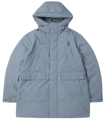 MLB 2023秋冬波士顿红袜男女宽松连帽长款羽绒外套淡蓝色 3ADJB0936-43BLP Order MLB 2023秋冬波士顿红袜男女宽松连帽长款羽绒外套淡蓝色 3ADJB0936-43BLP