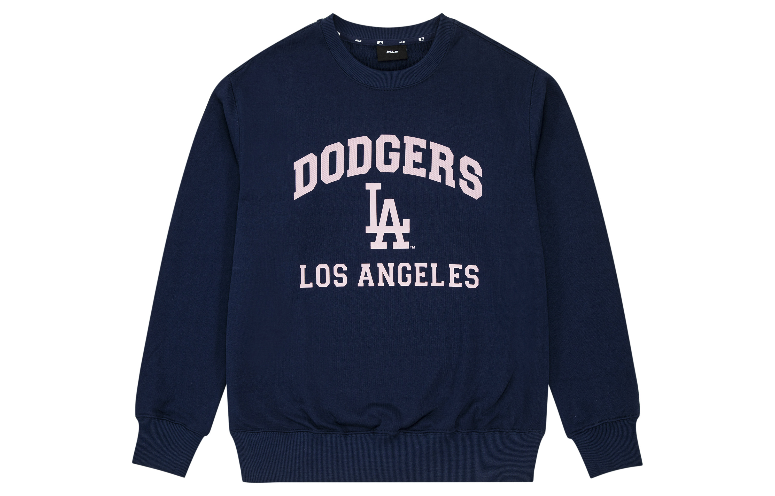 MLB FW23 Los Angeles Dodgers Letter Print Navy Unisex Relaxed Crewneck Sweatshirt 3AMTV0134-07NYS