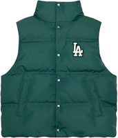 Order MLB FW23 洛杉磯道奇隊標誌羽絨背心 男女款 綠色 3ADVV0136-07GND