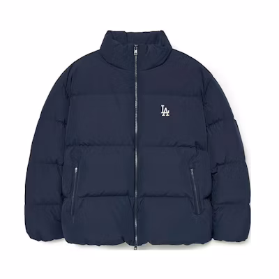 MLB FW23 Los Angeles Dodgers Navy Puffer Jacket Unisex. 3ADJB0336-07NYD