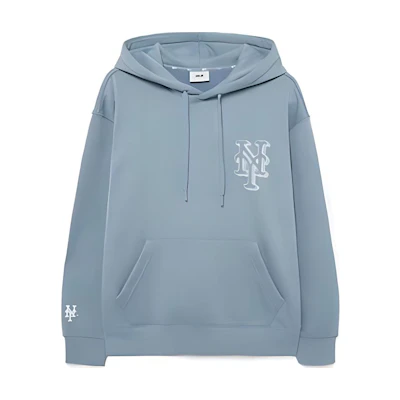 MLB FW23 New York Mets 3D Logo Hoodie Unisex Blue 3AHDB0336-09BLL