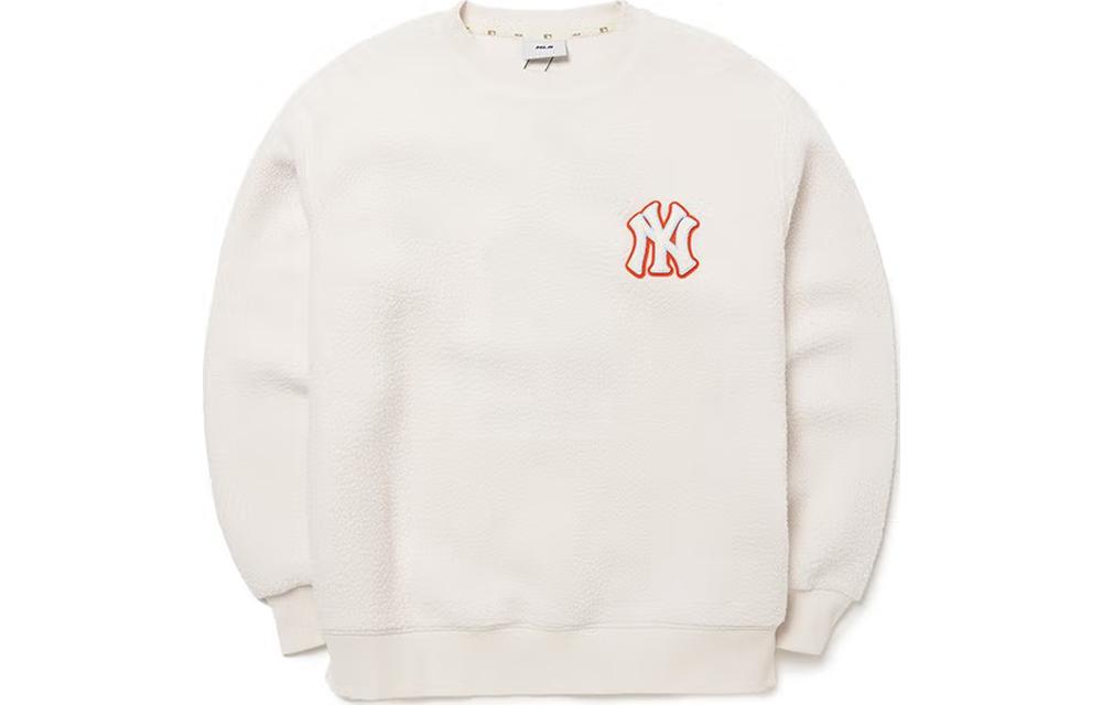 MLB FW23 New York Yankees Cream Letter Pullover Sweatshirt Unisex 31TSC9131