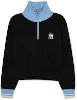 MLB FW23 New York Yankees High-Neck Loose Pullover Knit Sweater Unisex Black 3FKPV0134-50BKS MLB FW23 New York Yankees High-Neck Loose Pullover Knit Sweater Unisex Black 3FKPV0134-50BKS