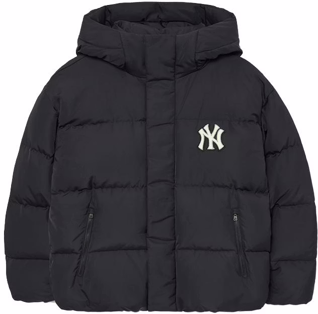 mlb-fw-23-new-york-yankees-letter-print-puffer-jacket-unisex-black-short-3-adjv-0236-50-bks
