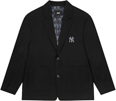 MLB FW23 New York Yankees Logo Print Single-breasted Blazer Unisex Black. 3AJKM0134-50BKS MLB FW23 New York Yankees Logo Print Single-breasted Blazer Unisex Black. 3AJKM0134-50BKS