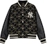 Buy MLB FW23 紐約洋基格紋字母棒球外套 黑色 男女適用 3AJPM0634-50BKS
