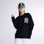 Cheap MLB FW23 紐約洋基隊黑色男女款套頭圓領衛衣 3AMTB0434-50BKS