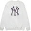 Order MLB 纽约洋基队复古渐变圆领卫衣 白色 男女同款 FW23 3AMTM0234-50CRD