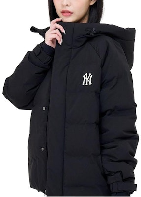MLB FW23 紐約洋基 男女黑色連帽Logo羽絨外套 3ADJB2136-50BKS Shop MLB FW23 紐約洋基 男女黑色連帽Logo羽絨外套 3ADJB2136-50BKS
