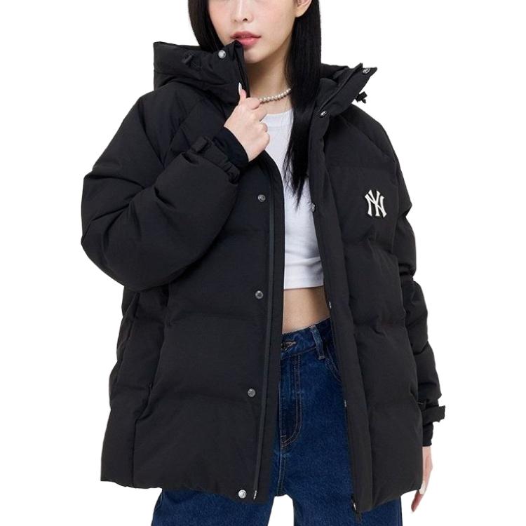 Shop MLB FW23 Jaket Puffer Logo Hitam Unisex New York Yankees. 3ADJBS136-50BKS