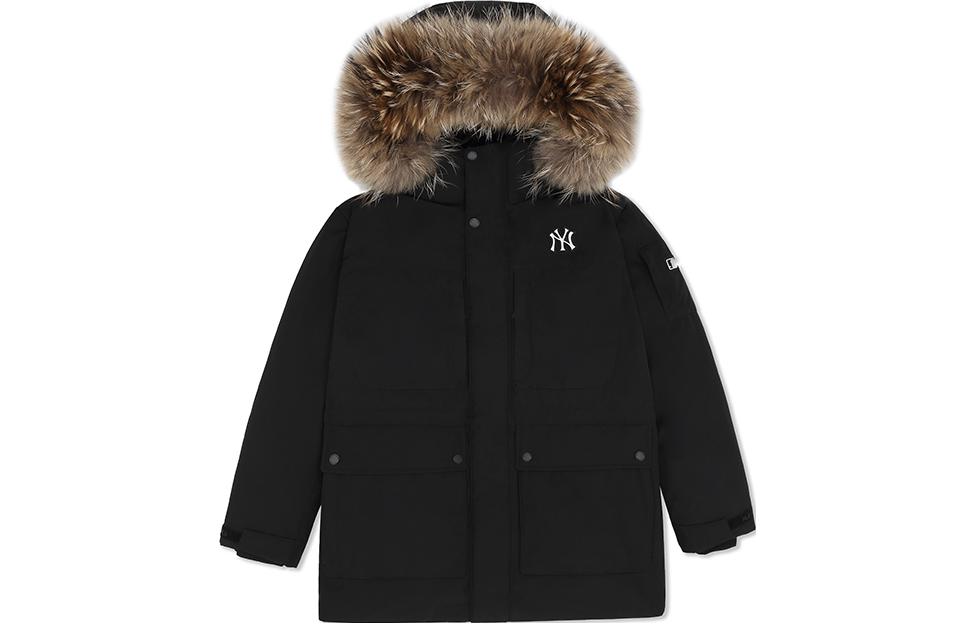 Order MLB FW23 ニューヨーク・ヤンキース 男女兼用 ブラック ミドル丈 ダウンジャケット 3ADJB0836-50BKS