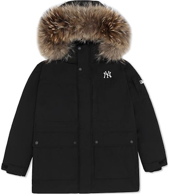 MLB FW23 ニューヨーク・ヤンキース 男女兼用 ブラック ミドル丈 ダウンジャケット 3ADJB0836-50BKS Order MLB FW23 ニューヨーク・ヤンキース 男女兼用 ブラック ミドル丈 ダウンジャケット 3ADJB0836-50BKS