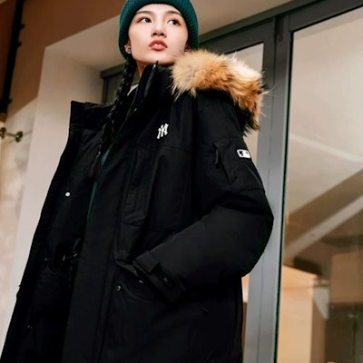 MLB FW23 ニューヨーク・ヤンキース 男女兼用 ブラック ミドル丈 ダウンジャケット 3ADJB0836-50BKS Purchase MLB FW23 ニューヨーク・ヤンキース 男女兼用 ブラック ミドル丈 ダウンジャケット 3ADJB0836-50BKS