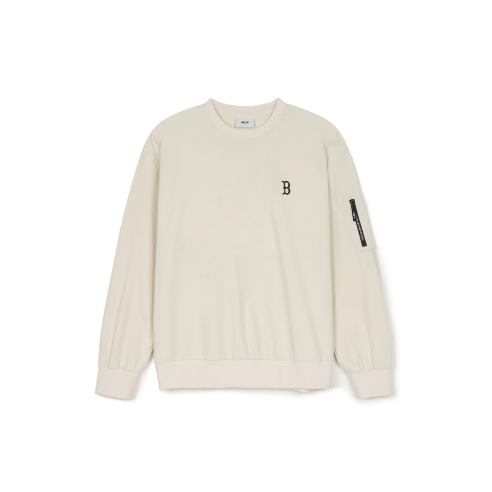 MLB Gorpcore Boston Red Sox White Crewneck Sweatshirt Unisex Long Sleeve 3AMTB1044-43CRD