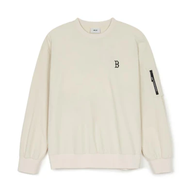 MLB Gorpcore Boston Red Sox White Crewneck Sweatshirt Unisex Long Sleeve 3AMTB1044-43CRD