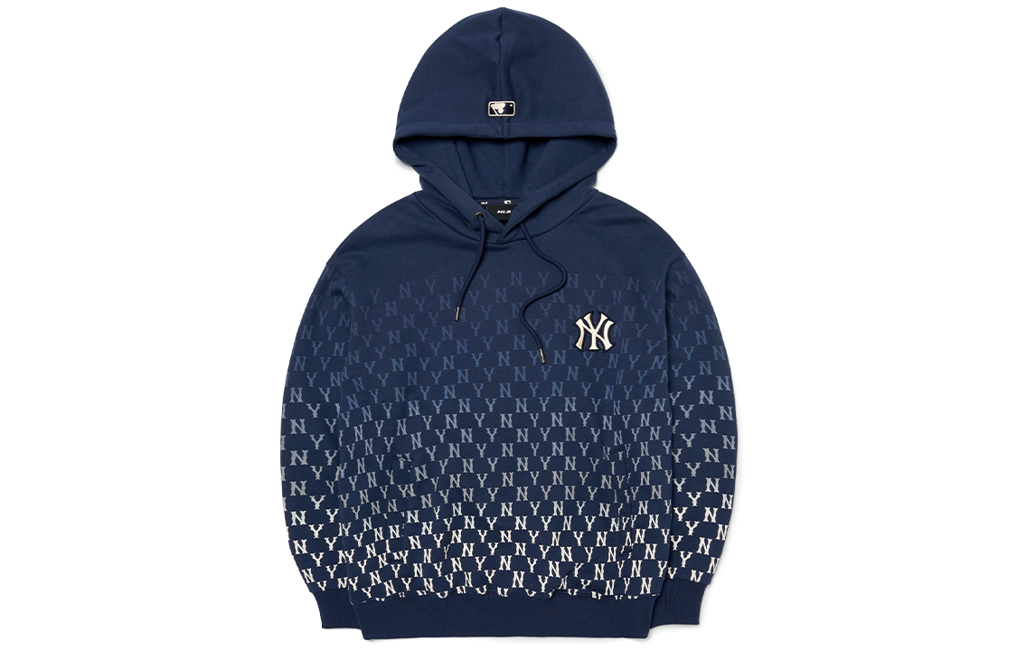 MLB Gradient Logo Full-Print Hoodie New York Yankees Unisex Navy Blue 3AHDM0624-50NYD 圖 2