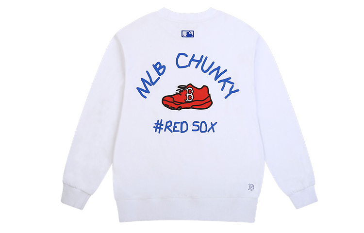 MLB Graffiti Fashion Retro Sweatshirt Unisex White Long Sleeve 31MT05011-43W