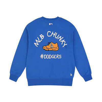 MLB Graffiti Graphic Oversized Sweatshirt Unisex - Blue Long Sleeve Top 31MT05011-07U