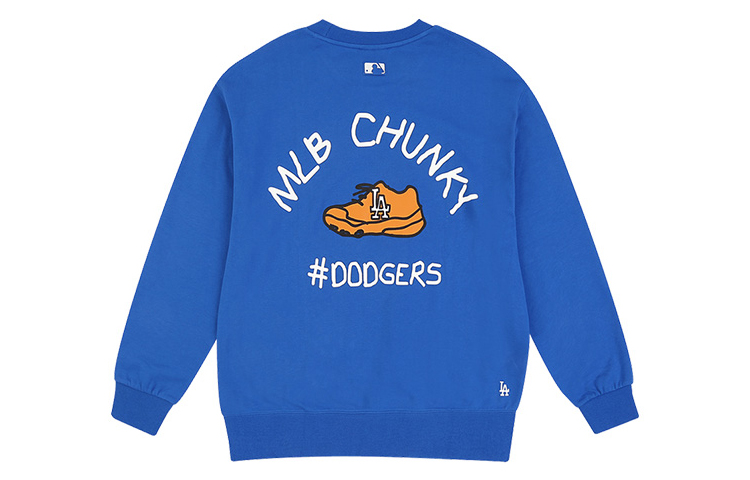 MLB Graffiti Graphic Oversized Sweatshirt Unisex - Blue Long Sleeve Top 31MT05011-07U 圖 2