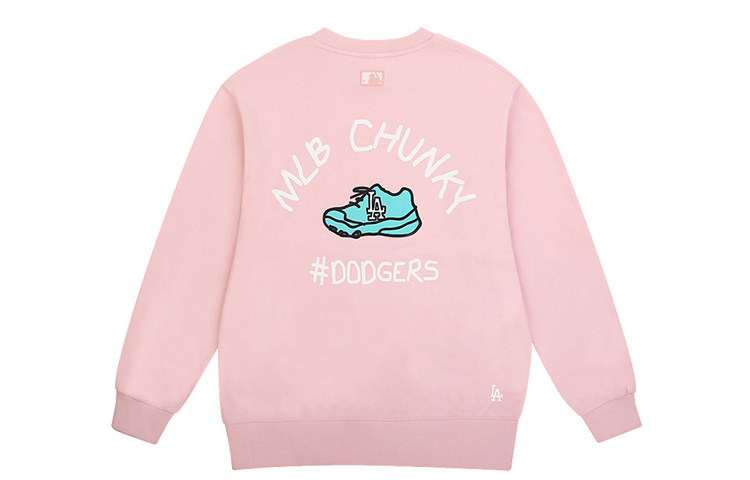 MLB Graffiti Long-Sleeve Sweatshirt Pink Unisex 31MT05011-07P