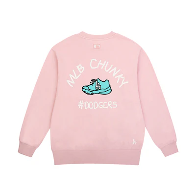 MLB Graffiti Long-Sleeve Sweatshirt Pink Unisex 31MT05011-07P
