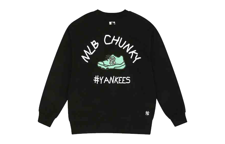 MLB Graffiti Long-Sleeve Sweatshirt Unisex Black 31MT05011-50L