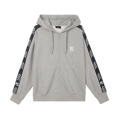 MLB Graphic Print Full-Zip Hoodie Jacket Grey 3ATRS0114-50MGS