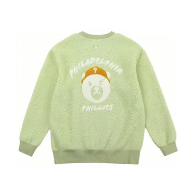 MLB Grumpy Bear Series Embroidered Sweatshirt Unisex Light Green 3AMTEC816-LIGHTGREEN