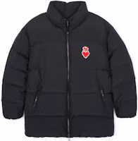 Order MLB Heart Patch Zip-Up Stand Collar Jacket Unisex Black 3ADJH0236-50BKS