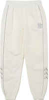 MLB Ivory Logo Jogger Pants Unisex - Relaxed Knit with Elastic Waistband. 3AWPS1414-50IVS MLB Ivory Logo Jogger Pants Unisex - Relaxed Knit with Elastic Waistband. 3AWPS1414-50IVS