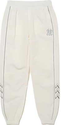 MLB Ivory Logo Jogger Pants Unisex - Relaxed Knit with Elastic Waistband. 3AWPS1414-50IVS Buy MLB Ivory Logo Jogger Pants Unisex - Relaxed Knit with Elastic Waistband. 3AWPS1414-50IVS