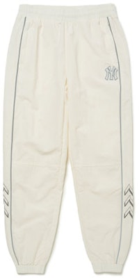 MLB Ivory Logo Jogger Pants Unisex - Relaxed Knit with Elastic Waistband. 3AWPS1414-50IVS Order MLB Ivory Logo Jogger Pants Unisex - Relaxed Knit with Elastic Waistband. 3AWPS1414-50IVS