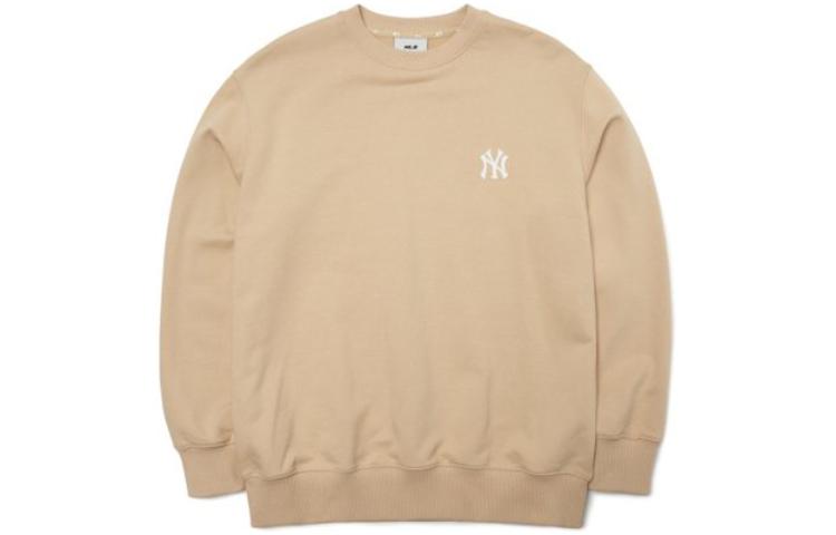 MLB LA Dodgers Khaki Crewneck Sweatshirt Unisex Letter Print Pullover 3AMTB0421-50BGS