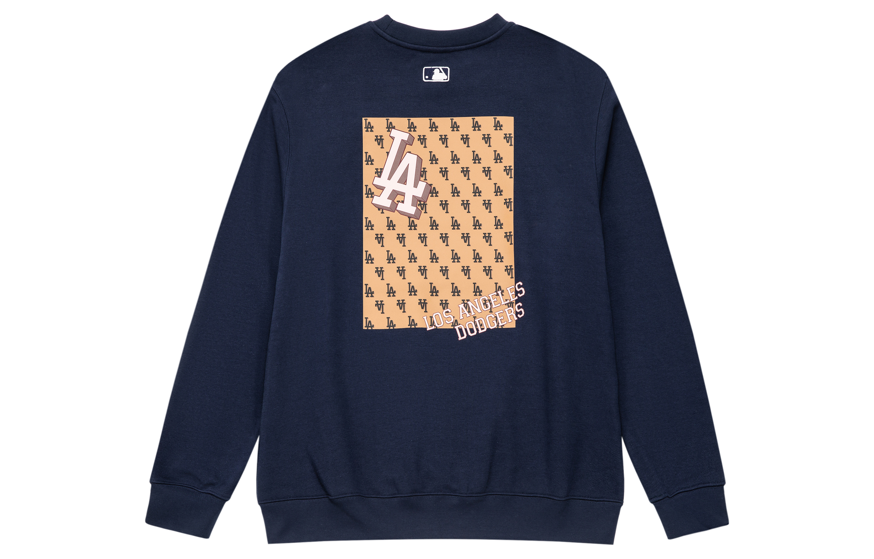 MLB LA Dodgers Retro Fashion Crewneck Sweatshirt Unisex Navy Blue 3AMTM0934-07NYD