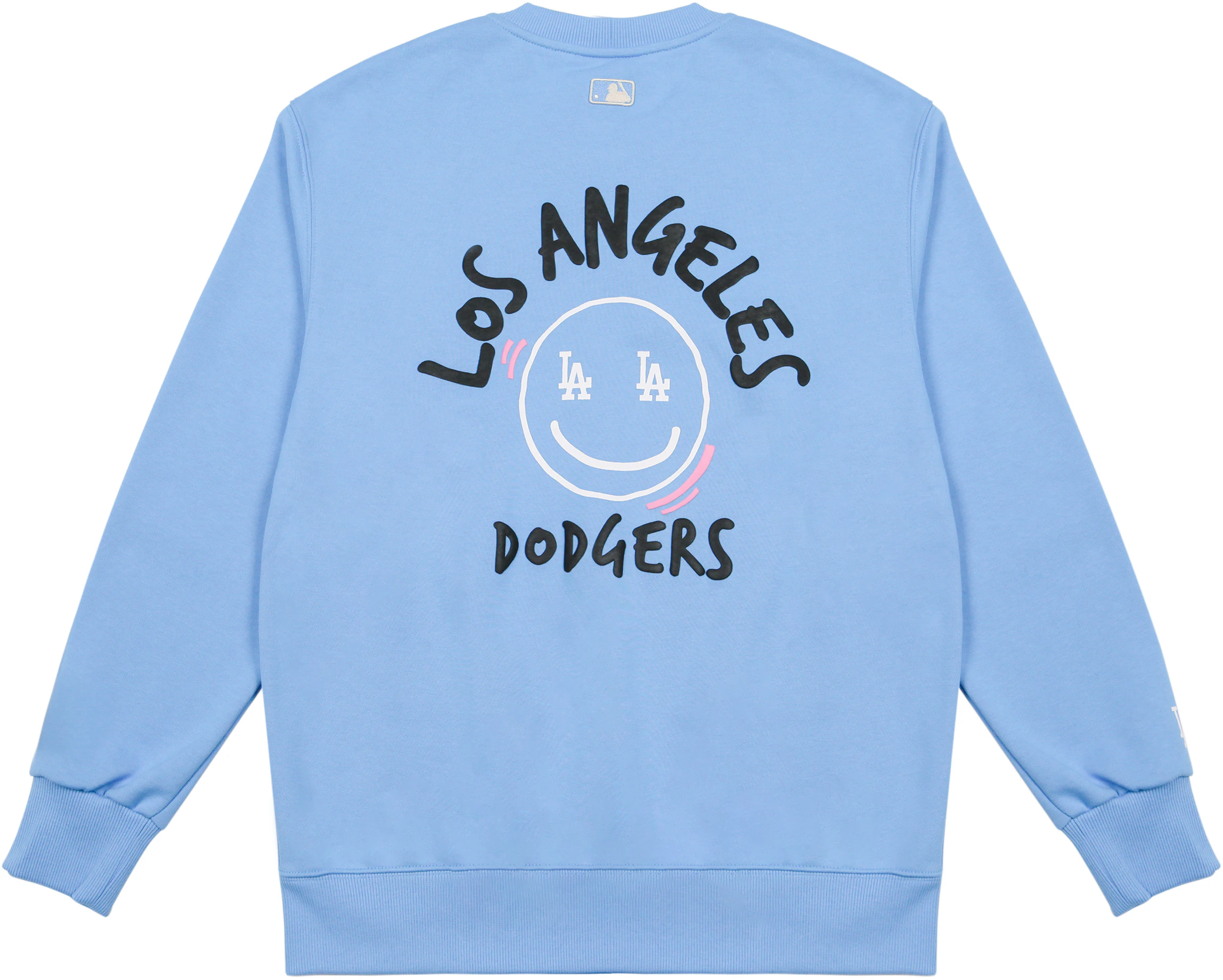 mlb-la-dodgers-retro-logo-print-oversized-crewneck-sweatshirt-unisex-blue-3-amtl-0514-07-bls