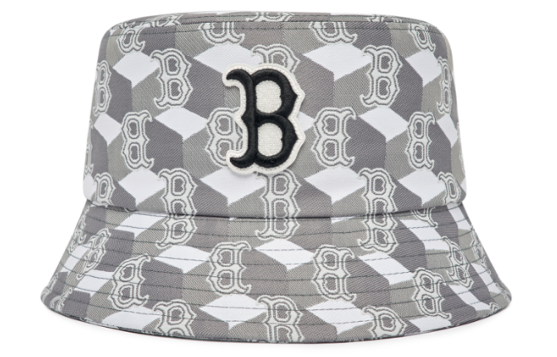 MLB Letter Embroidery Bucket Hat Unisex Gray. 3AHTM033N-43GRS