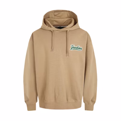 MLB Letter Logo Beige Long-Sleeve Sweatshirt Unisex 31HD03941-50B