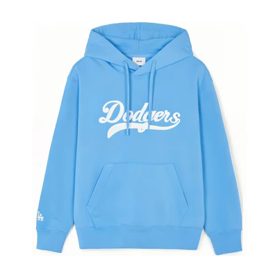 MLB Letter Logo Hoodie Unisex Blue Pullover Long-Sleeve Sweatshirt 3AHDV1141-07BLL