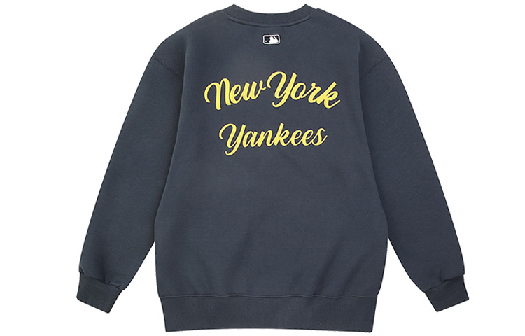 MLB Letter Logo Print Hoodie Navy Unisex 31MT10941-50N